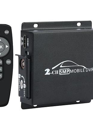 Мобильный ahd видеорегистратор на 2 камеры pomiacam hd dvr для такси, автобусов, грузовиков, 5 мп, quad hd, sd до 128 гб, пульт ду