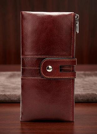 Кошелек женский vintage 14906 бордовый