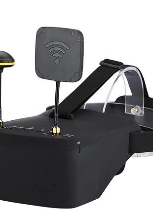 Fpv окуляри - шолом для квадрокоптера і авіамоделей eachine ev800d, 5 "екран, 5.8 ггц, 2 антени, запис
