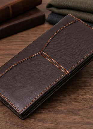 Кошелек мужской в гладкой коже vintage 14645 коричневый