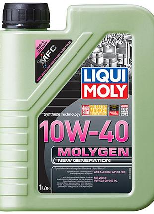 Полусинтетическое моторное масло - molygen new generation 10w-40 1л.