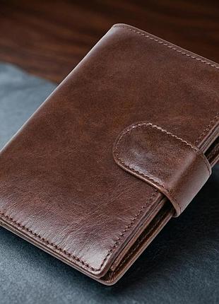 Кошелек мужской vintage 14925 коричневый