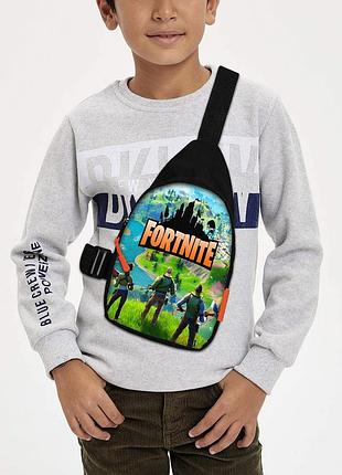 Сумка через плечо детская fortnite 29х17 см сумка слинг для мальчика (01940)