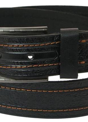 Ремень под джинсы skipper черный 3,8 см