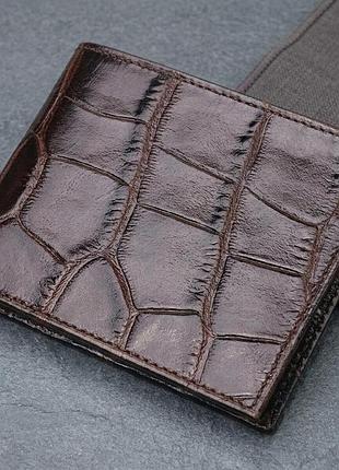 Мініатюрне чоловіче портмоне із натуральної фактурної шкіри canpellini 21521 коричневе