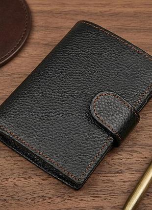 Кошелек мужской vintage 14591 кожаный черный