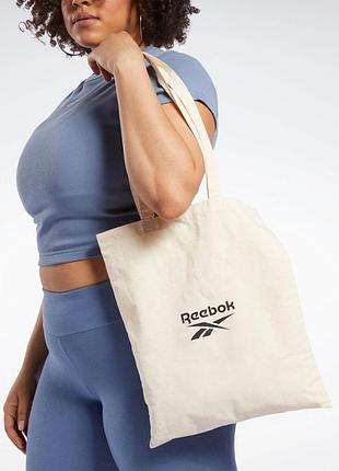 Екосумка-шопер для покупок reebok classic бежева