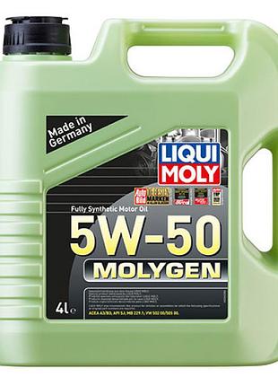 Синтетическое моторное масло - molygen 5w-50 4л.
