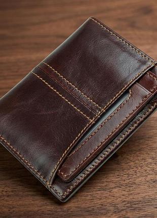 Кошелек мужской vintage 14373 коричневый