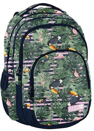 Разноцветный женский рюкзак paso, польша 30l ppms19-2706
