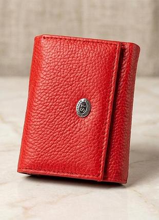 Кошелек st leather 18323 (st440) очень удобный женский красный