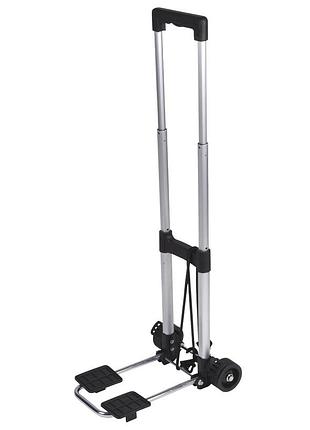 Тележка хозяйственная bo-camp trolley compact foldable 25 kg silver (5267288)