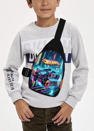 Сумка через плечо детская hot wheels 29х17 см сумка слинг для мальчика (02256)
