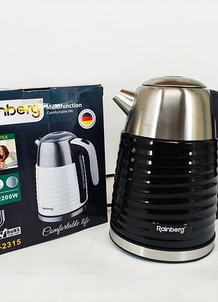 Чайник электрический rainberg rb-2315 1.8л 2200вт black