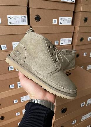 Черевики хакі унісекс ugg neumel khaki х угг ньюмел 36