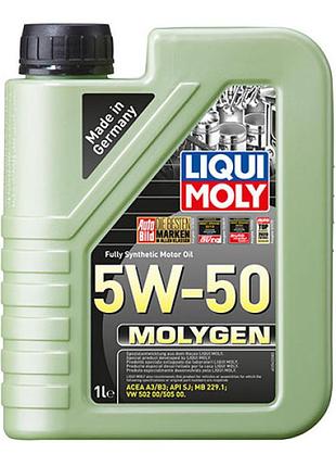 Синтетическое моторное масло - molygen 5w-50 1л.