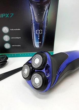Електробритва vgr v-306 акумуляторна бритва для стрижки волосся, машинка для стрижки бороди