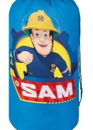 Летний спальный мешок детский 170х70 fireman sam синий