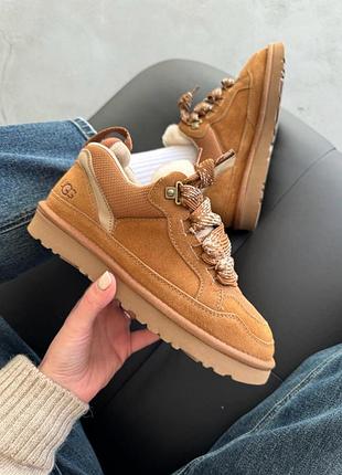 Бежеві черевики унісекс ugg lowmel sneaker chestnut х угг бутс 36