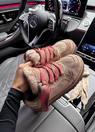 Бежеві жіночі черевики ugg lo lowmel sneaker rocky oak х угг бутс 36