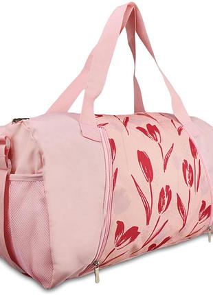 Сумка дорожня semi line 45 pink print (a3007-2)