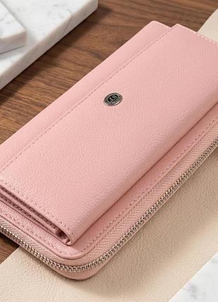 Кошелек пастельный женский st leather 19297 розовый