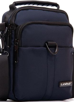 Сумка чоловіча lanpad на плече синя