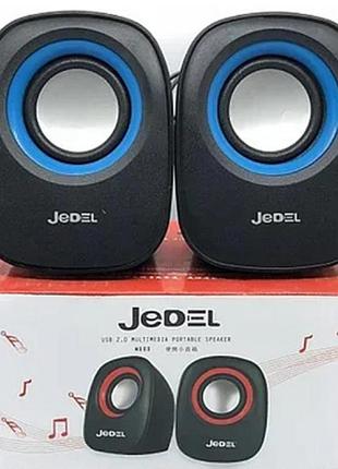 Комп'ютерні колонки акустичні чорні jedel jd-m600