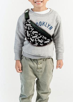 Сумка-бананка "puma" з принтом, 35х15см, дитяча, молодіжна (00019)
