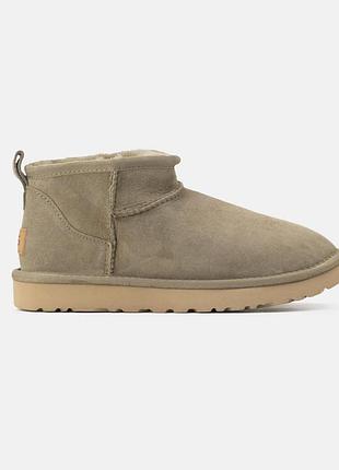 Жіночі бежеві уги ugg classic ultra mini brown х угг ультра міні 37