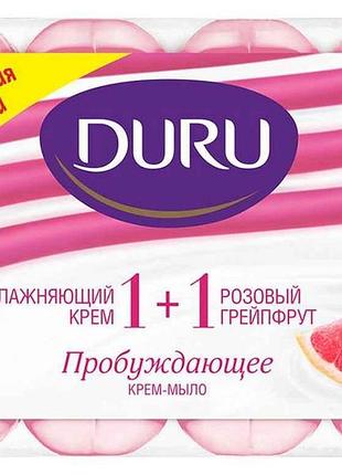 Мыло 4х80 г экопак (11розовый грейпфрут) тм duru