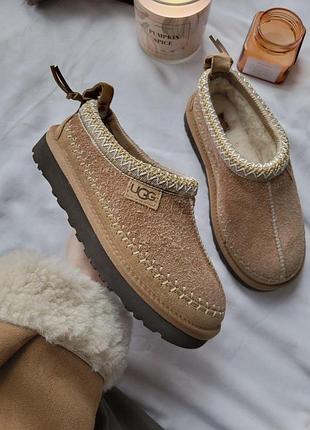 Жіночі бежеві уггі ugg tasman biarritz rocky oak х угг тасмен 36