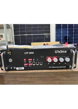 Lifepo4 аккумулятор uhome lfp5000 5 квт·ч | 48 в | гарантия до 2028