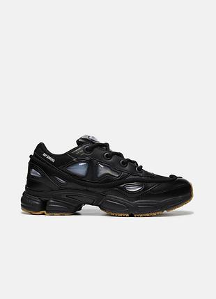 Чоловічі чорні кросівки adidas raf simons ozweego black gum х адідас 42