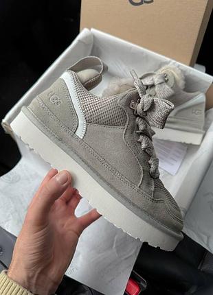 Жіночі сірі черевики ugg lowmel sneaker grey х угг бутс 36