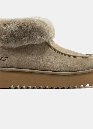 Жіночі уггі хакі ugg funkette khaki platform х угг бутс 36
