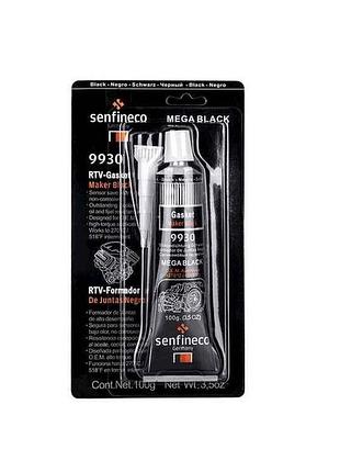 Силиконовый герметик черный rtv silicone black 100г тм senfineco