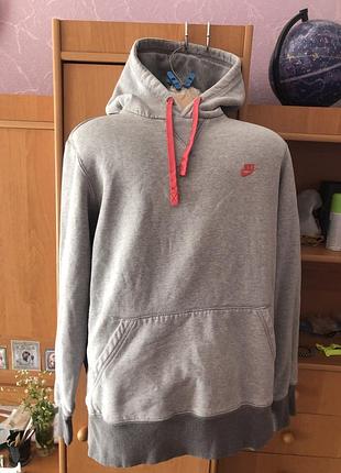 Худі, світшот, кофта, внутрі фліс, l. nike (найк). в ідеалі