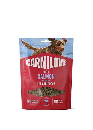 Лакомство carnilove soft snack salmon with thyme для собак мягкие лосось и тимьян 200 г.