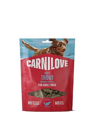 Лакомство carnilove soft snack trout with dill для собак мягкие форель и крепление 200 г карнилав для дрессировки