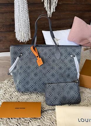 Жіноча сумка преміум lv denim