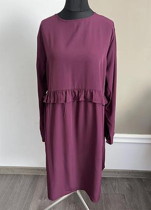 Сукня жіноча boohoo xl колір марсала