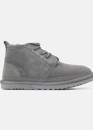 Серые ботинки унисекс ugg neumel grey х угг ньюмел 39