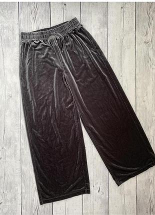 Трендовые велюровые широкие штаны от zara на девочку 13-14 лет ( рост 165 см)