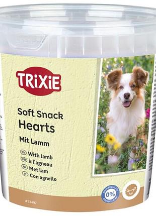 Лакомство trixie soft snack hearts with lamb для собак с ягненком 500 лакомства трикси сердечка ведро