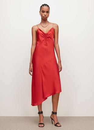 Красное платье allsaints