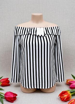 Блуза в полоску gina tricot этикетка цена снижена