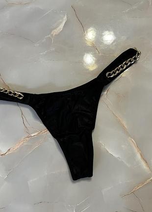 Трусики стрінги з ланцюжком victoria’s secret люкс серії в розмірі хс і с