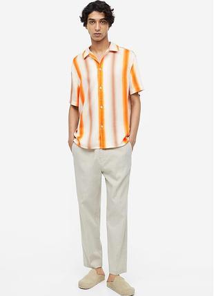 Шикарна якісна чоловіча сорочка h&m regular fit етикетка