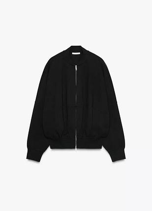 Куртка бомбер куртка-бомбер світшот zip худі на замку  zara зара